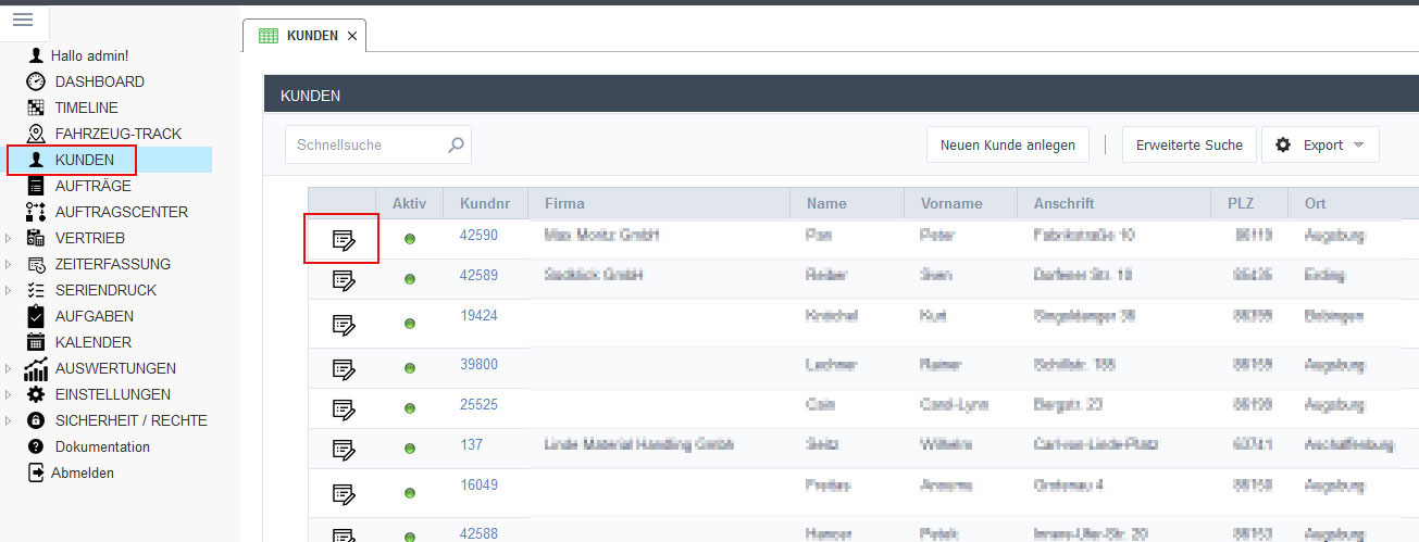 Kundenliste-Uebersicht